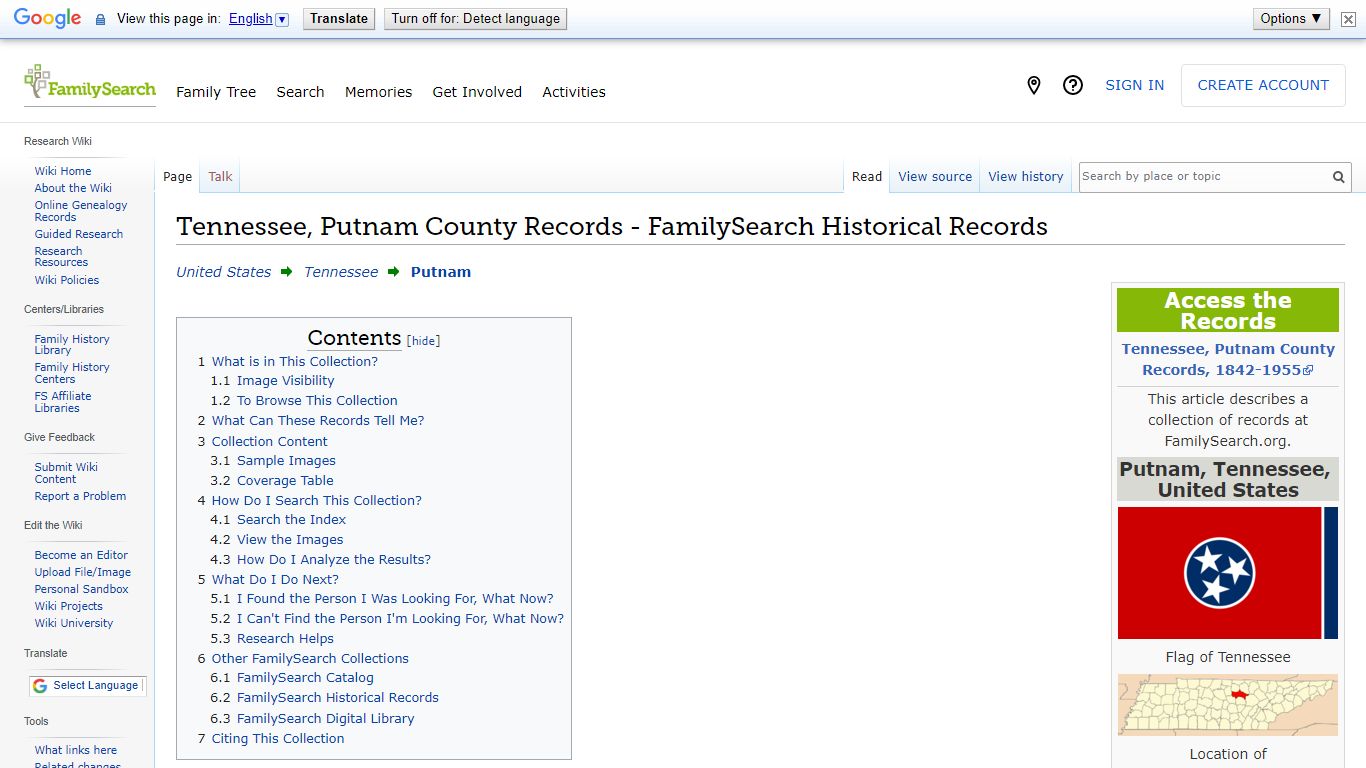 Tennessee, Putnam County Records - FamilySearch